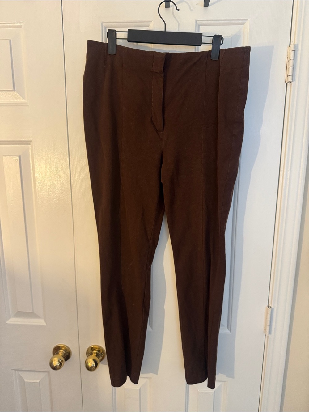 Women's Brown Tailored Ankle Pants